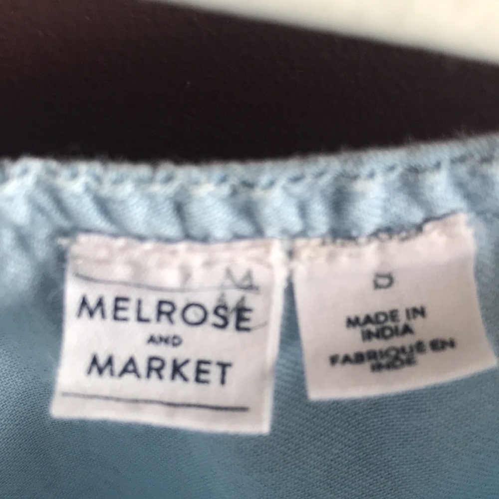 Light Blue Off-Shoulder Ruffle Top - Picture 4 of 7